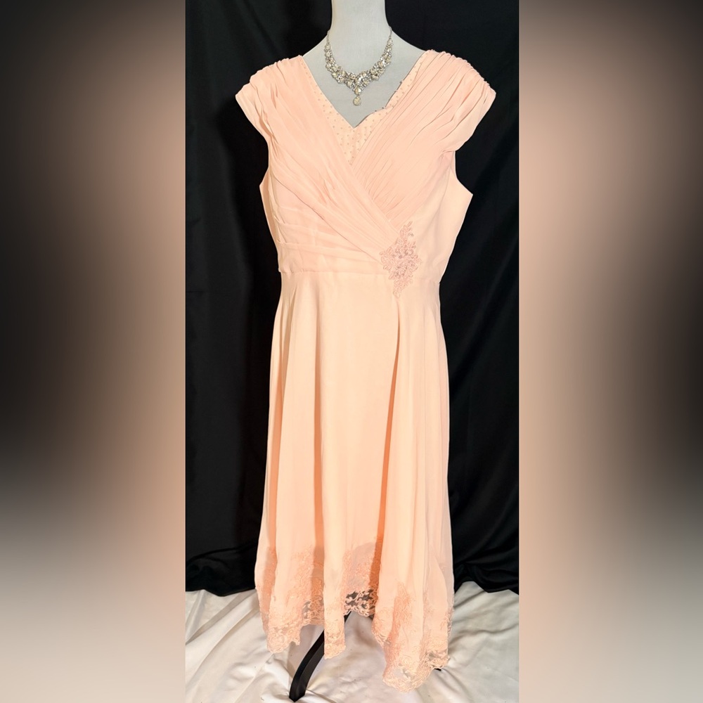#44 Peach formal Dress